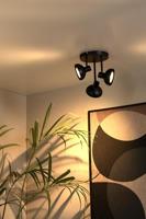 Lucide SENSAS - Plafondspot - Ø 25,8 cm - 3xGU10 (ES111) - Zwart - thumbnail