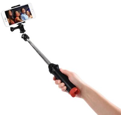 Hama Tafelstatief 1/4 inch Werkhoogte: 20 - 90 cm Zwart Incl. smartphonehouder