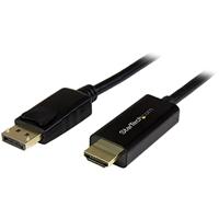 Adapter DisplayPort naar HDMI Startech DP2HDMM3MB 4K Ultra HD 3 m Zwart - thumbnail