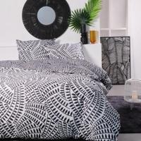 Tweepersoonsbedset -TODAY - 240x200 cm - 100% Katoen - Zwart en Wit - thumbnail
