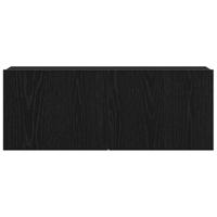 TV-kasten 2 pcs Zwart eiken 80 x 30 x 30 cm Bewerkt hout - thumbnail