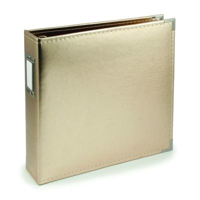 We R Makers • classic leather ring album gold 30,5x30,5cm
