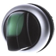 Eaton 216847 M22-WRLK3-G Keuzetoets Kunststof frontring Knevel Zwart 1 stuk(s) - thumbnail