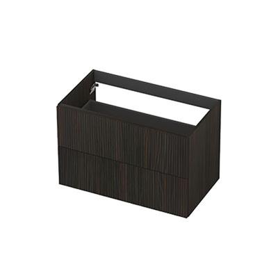 INK - Onderkast 2L Fineer Gefreesd Tbv Greep - 800x450x520 Mm - Matt Intens Black