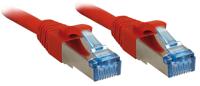 LINDY 47168 RJ45 Netwerkkabel, patchkabel CAT 6A S/FTP 10.00 m Rood 1 stuk(s) - thumbnail
