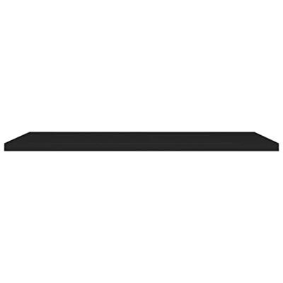 Wandschappen zwevend 4 st 120x23,5x3,8 cm MDF zwart