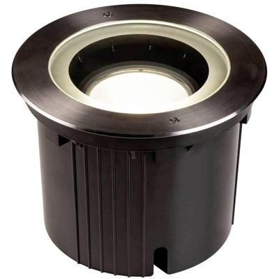 SLV buiten grondspot Dasar 270 rond - zwart / roestvrij staal 4000k symm