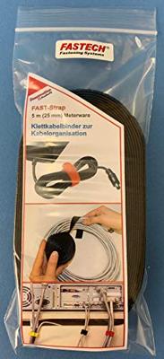 FASTECH® 695-330-Bag Klittenband Om te bundelen Haak- en lusdeel (l x b) 5000 mm x 25 mm Zwart 5 m
