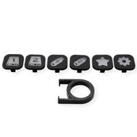 ROLINE USB 3.2 Gen 1 hub, 7-voudig, verwisselbare toetsen, type A-aansluitkabel - thumbnail