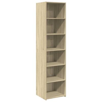 Hoge kast 45x41x185 cm bewerkt hout sonoma eikenkleurig