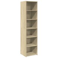 Hoge kast 45x41x185 cm bewerkt hout sonoma eikenkleurig - thumbnail