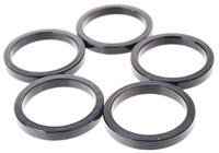 VWP balhoofdtussenring spacer alu 5mm 1.1/8" zwart p/5 - thumbnail