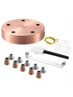 Light depot - plafondkap metaal 5 lichts - koper - Outlet - thumbnail