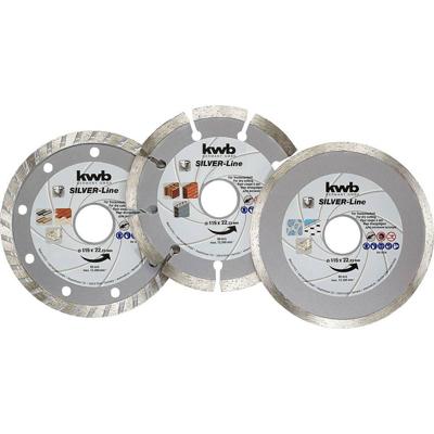 kwb 797080 Diamanten doorslijpschijf Diameter 115 mm Boordiameter 22 mm 3 stuk(s)