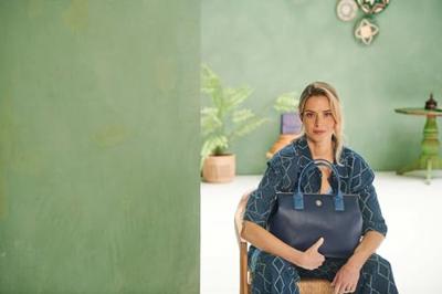 Pip Studio Fia Handtas Large Blauw Pip Studio Fia Handtas Large Blauw