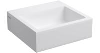 Fontein Clou Flush 1 28x27x9cm Aluite Mat Wit (Met Voorbewerkt Kraangat) - thumbnail