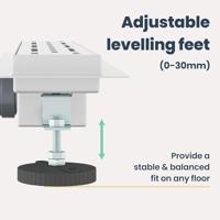 VidaXL Doucheafvoer met lijndesign zilver 60 cm roestvrij staal 304 - thumbnail