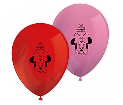 Minnie Mouse Ballonnen Roze/Rood (8st)