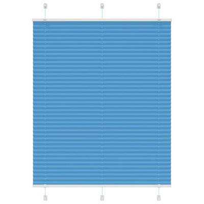 Pliss rolgordijn 110x150cm stofbreedte 109,4cm polyester blauw