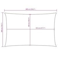VidaXL Schaduwdoek rechthoekig 3x6 m oxford stof donkergroen - thumbnail