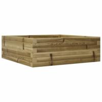 VidaXL Plantenbak 70x70x23 cm geïmpregneerd grenenhout - thumbnail