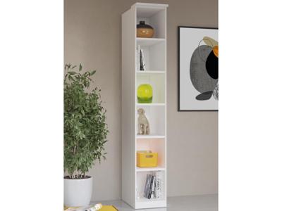 Boekenkast OPTICO 6 vakken wit met led Boekenkast OPTICO 6 vakken wit met led