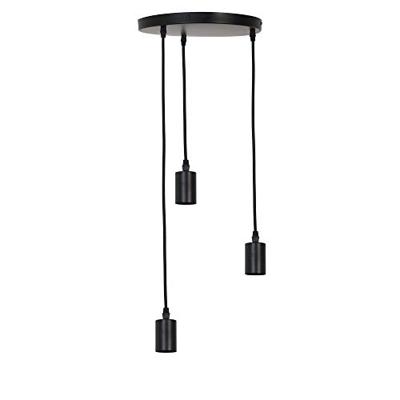 Light & Living Hanglamp 'Brandon' 3-Lamps, kleur Zwart