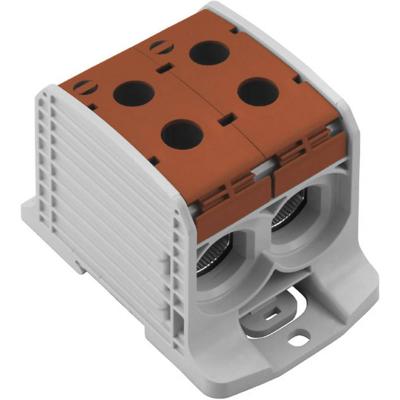 Weidmüller 2502830000 Doorgangsklem 67.60 mm Schroeven Grijs, Bruin 1 stuk(s)