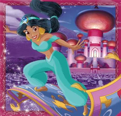 Disney Clementoni legpuzzel super color vierkant princess, 3x48st.