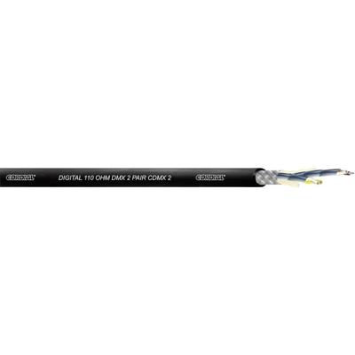 Cordial Stuurstroomkabel 2 x 0.22 mm² Zwart CDMX 1 BLACK 100 per meter Cordial Stuurstroomkabel 2 x 0.22 mm² Zwart CDMX 1 BLACK 100 per meter