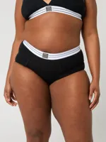 2-pack dames boxershorts - Katoenen dames boyshorts - Tailleband - S - Zwart - Onderbroek - Ondergoed - S - Onderbroek - Ondergoed - thumbnail