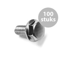 Penn Elcom SG-9518 M8x25mm zeskant bout met kartelring (100 stuks) - thumbnail