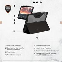 Urban Armor Gear Plyo Book cover Zwart, Ice Tabletcover - thumbnail