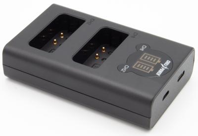 ChiliPower Olympus BLN-1 dubbellader voor 2 camera accu's (tegelijk)