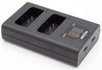 ChiliPower Olympus BLN-1 dubbellader voor 2 camera accu's (tegelijk) - thumbnail