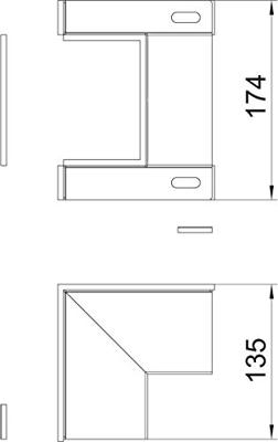 OBO Bettermann 7216608 Binnenhoek (b x h) 174 mm x 135 mm 1 stuk(s)