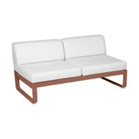 Fermob Bellevie 2-zitsmodule loungebank Red Ochre - Off-White - thumbnail