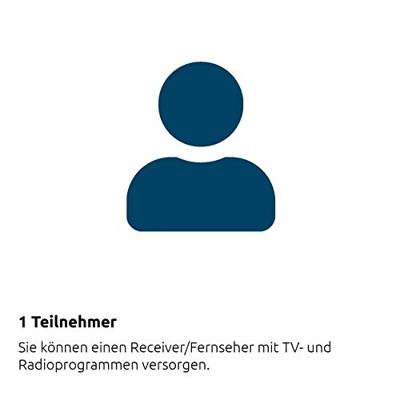 TechniSat DIGIDISH 45 Satellietschotel voor 1 deelnemer (45 cm kleine satellietinstallatie - complete set met wandhouder en universele V/H Single-LNB) grijs
