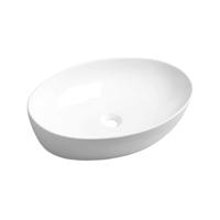 Waskom Sapho Pera Ovaal 62.5x42x14 cm Keramiek Wit - thumbnail
