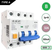 Enzo Aardlekautomaat 32a b kar 300ma 4p sep - 4518142 - thumbnail