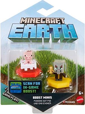 Minecraft Earth Boost Mini Figures 2-Pack - Pig & Undying Evoker