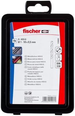 Fischer 536604 HSS Metaal-spiraalboorset 19-delig DIN 338 1 set(s)
