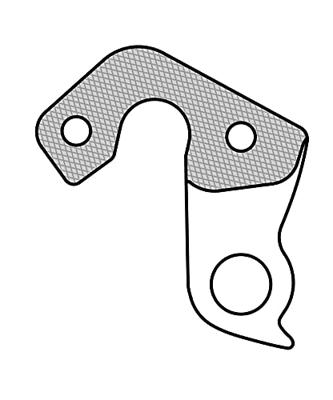Union derailleurpad gh-163 scott met schroefset