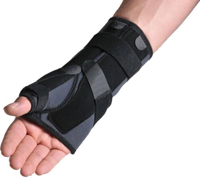 Thuasne Ligaflex Manu Duim/Polsbrace 2 Links Zwart - thumbnail