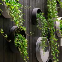 Hangpot Wally S 40x 9 cm - antraciet - thumbnail