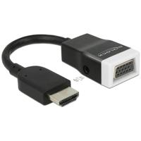 Delock 65587 HDMI / VGA Adapter [1x HDMI-stekker - 1x D-sub bus 15-polig] Zwart, Wit - thumbnail