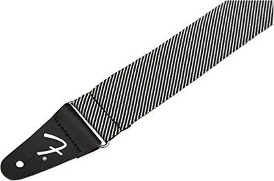 Fender Modern Tweed Strap White Black gitaarband Fender Modern Tweed Strap White Black gitaarband