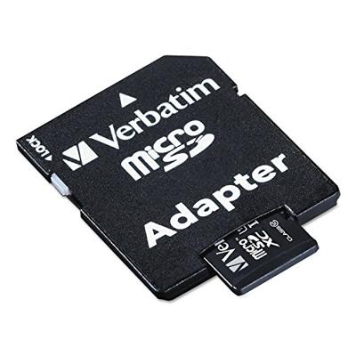 Verbatim MICRO SDXC 64GB CL 10 ADAP microSDXC-kaart 64 GB Class 10 Incl. SD-adapter Verbatim MICRO SDXC 64GB CL 10 ADAP microSDXC-kaart 64 GB Class 10 Incl. SD-adapter