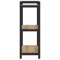 Boekenkast artisanaal eikenkleurig 40 x 30 x 83 cm Bewerkt hout - thumbnail