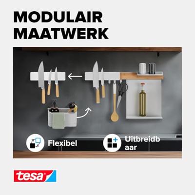 tesa 70047-00000-00 Messenhouder Wit